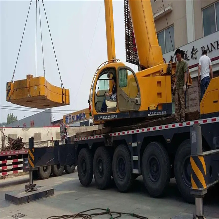 中山当地吊车出租|机器吊装|75吨|工厂搬迁服务